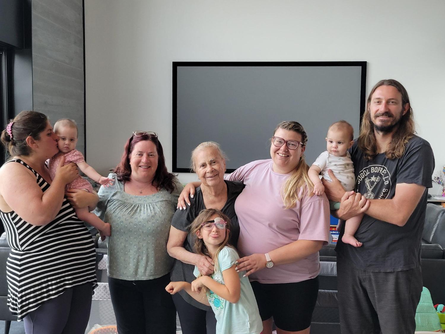 Matthew Terry with his family